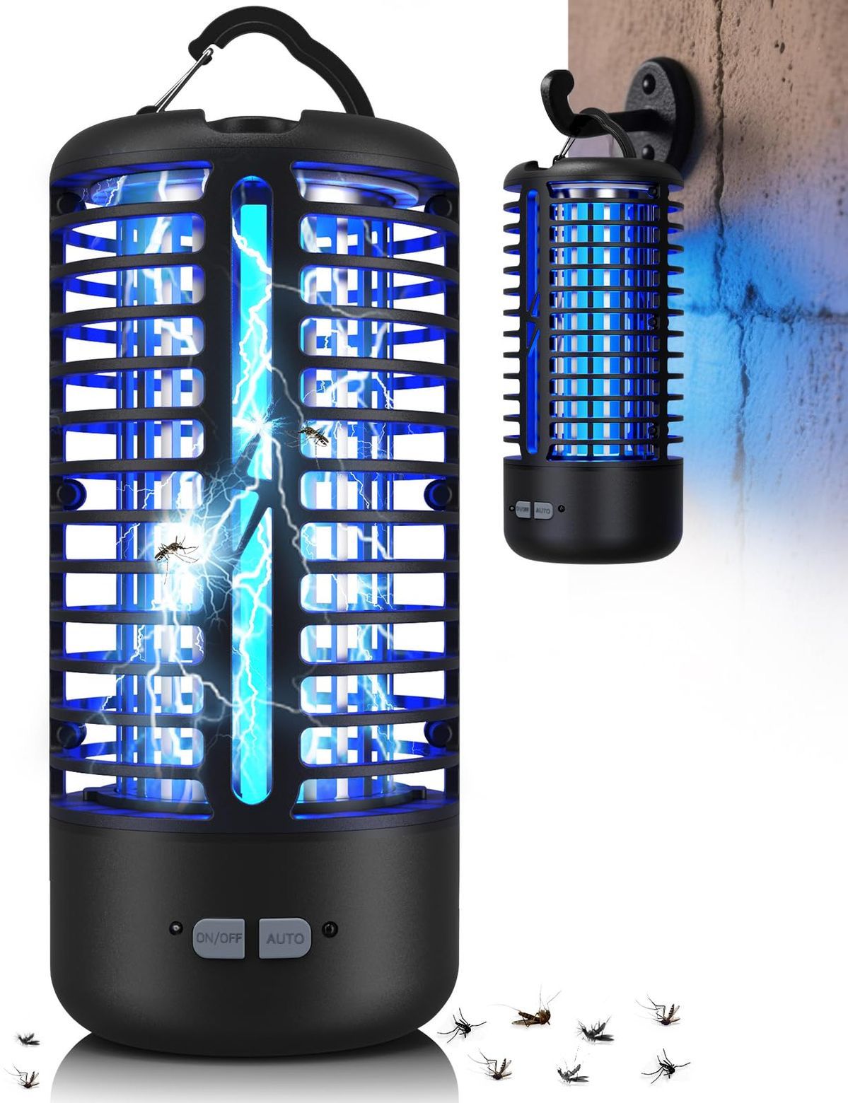 LAMPARA ELECTRICA DE INSECTOS CON LUZ LED [SILENCIOSO Y360`]