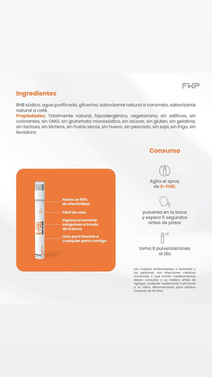 K-Fuel Spray Energético – Activa tu energía y apoya tu metabolismo